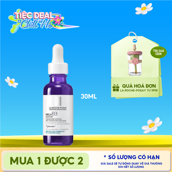  Serum La Roche-Posay Hỗ Trợ Dưỡng Sáng, Giảm Thâm Nám La Roche-Posay Mela B3 Serum 30ml 
