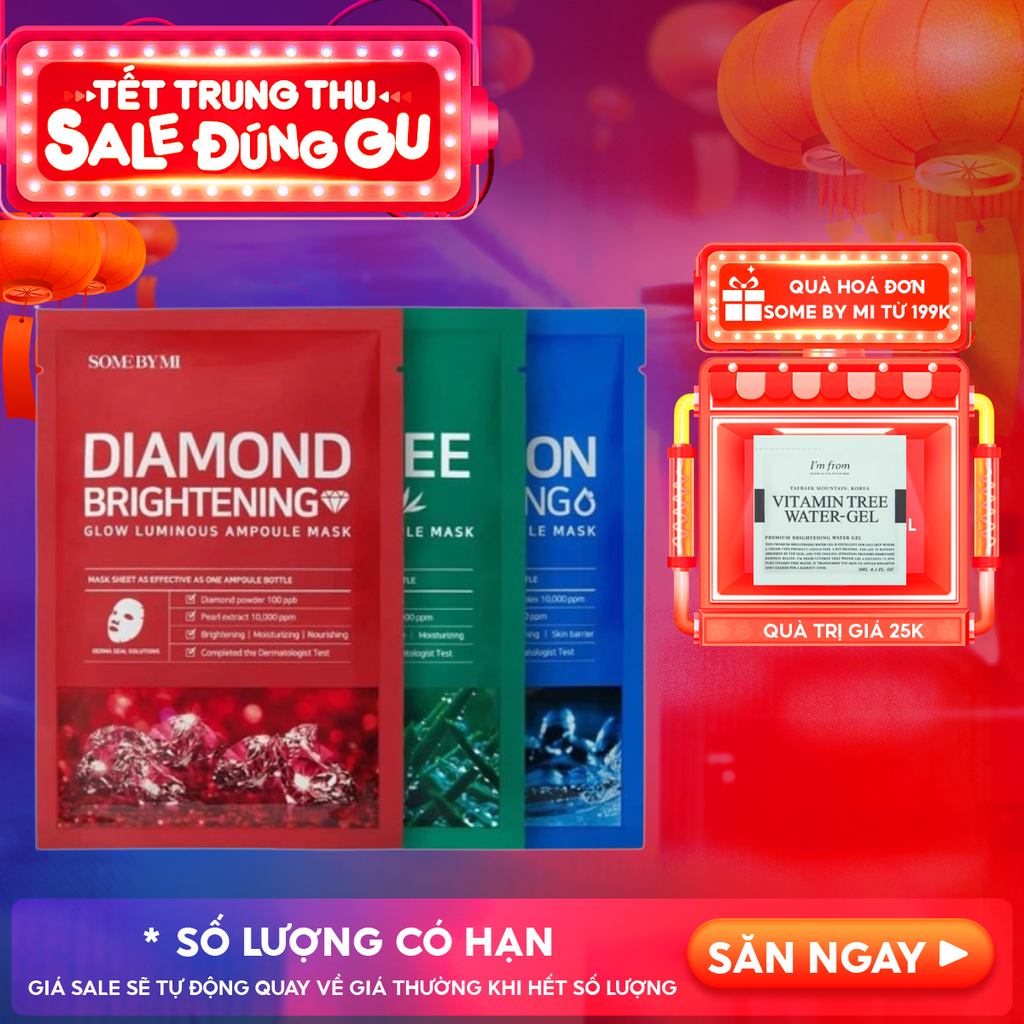 Mặt Nạ Giấy Some By Mi Làm Dịu, Hỗ Trợ Cải Thiện Mụn, Dưỡng Sáng Da Cao Cấp Hàn Quốc Mask Sheet