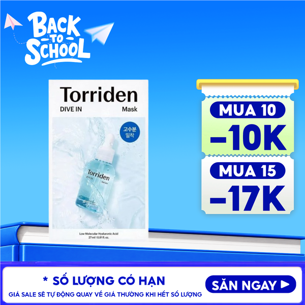  Mặt Nạ Torriden Dưỡng Ẩm, Làm Dịu Da Dive In Mask 27ml 