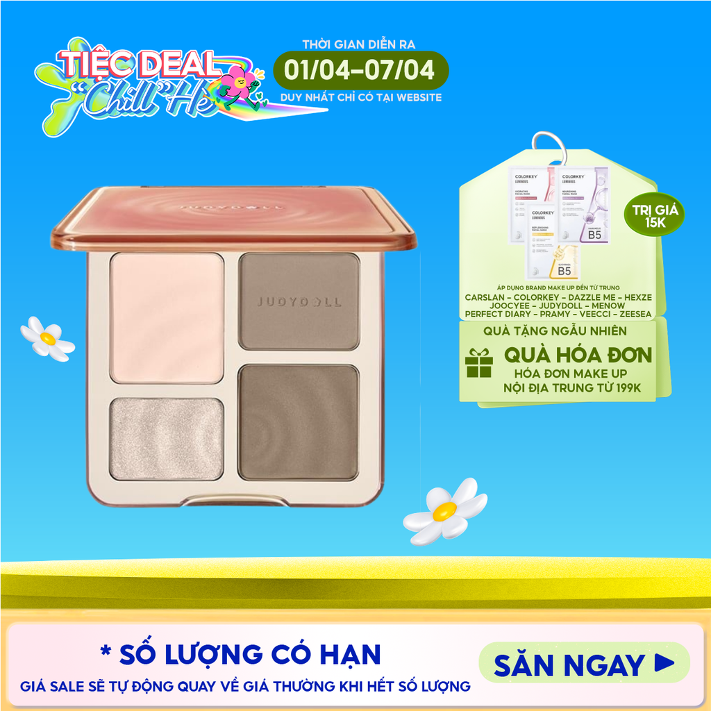 Phấn Bắt Sáng Và Tạo Khối Judydoll Highlight & Contour