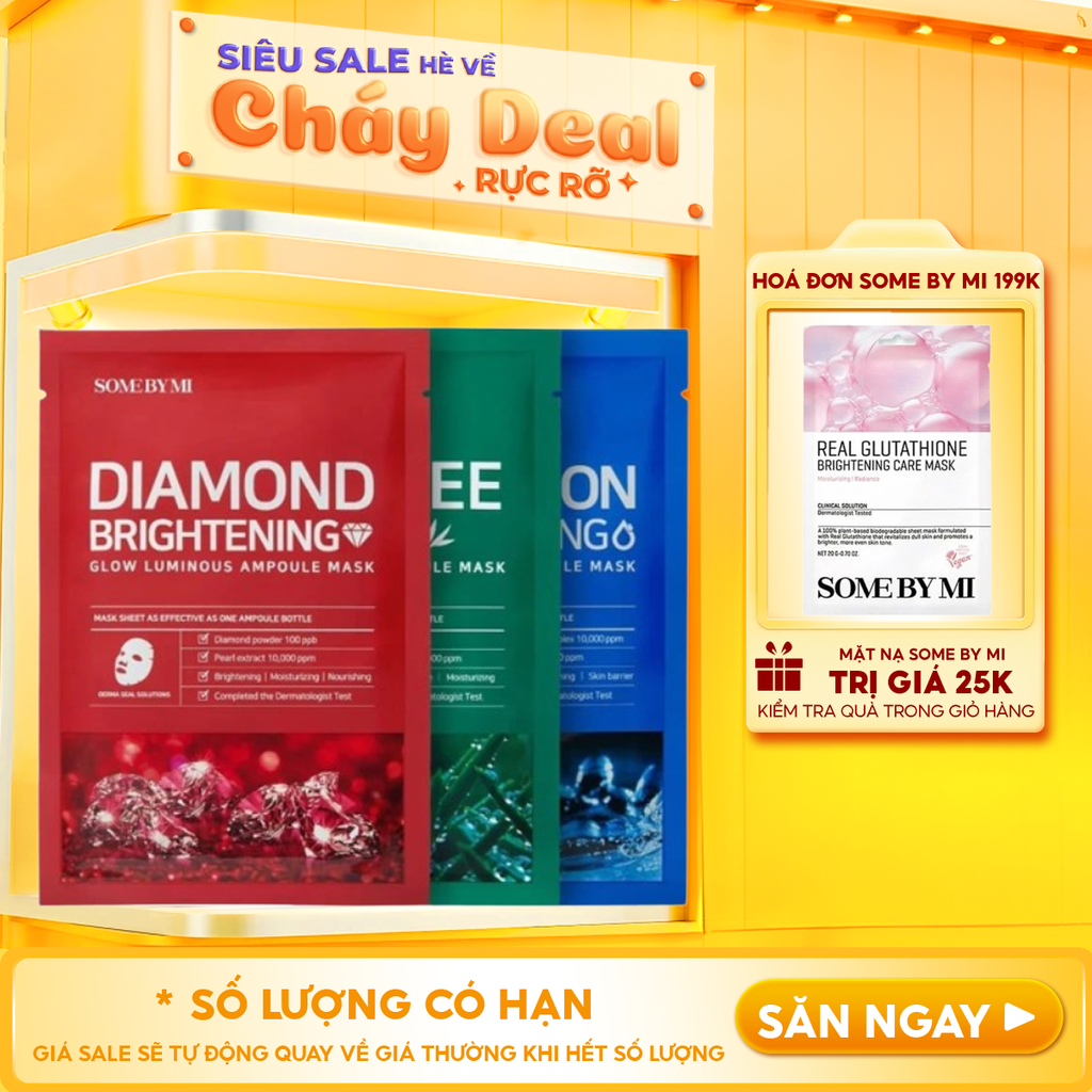Mặt Nạ Giấy Some By Mi Làm Dịu, Hỗ Trợ Cải Thiện Mụn, Dưỡng Sáng Da Cao Cấp Hàn Quốc Mask Sheet