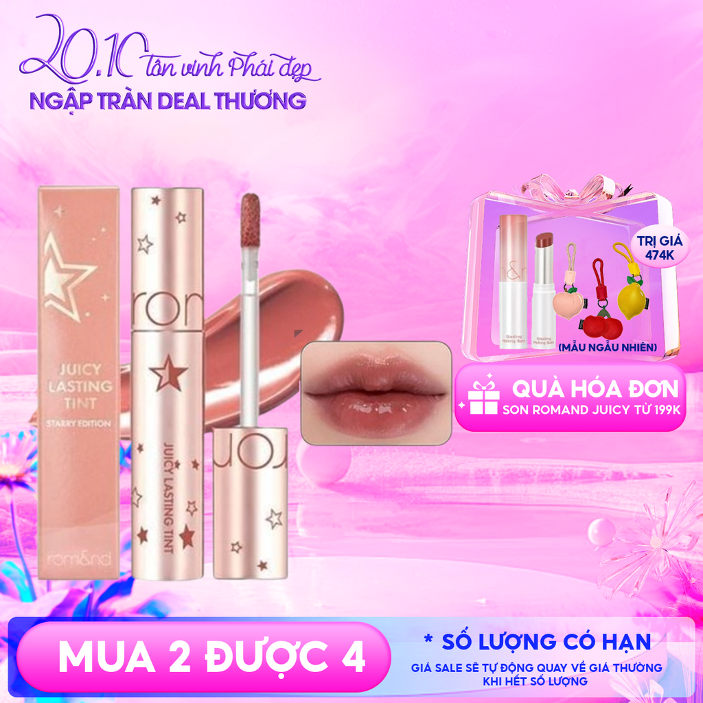 [Juicy Lasting Tint Starry Edition - Màu 23] Son Tint Lì Romand Juicy Lasting Tint Starry Edition 5.5g