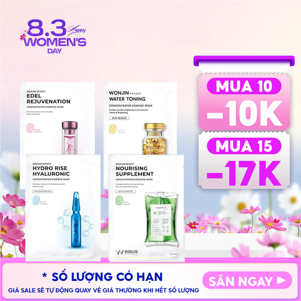  Mặt Nạ Cấp Ẩm, Hỗ Trợ Dưỡng Sáng Wonjin Effect Concentrated Essence Mask 