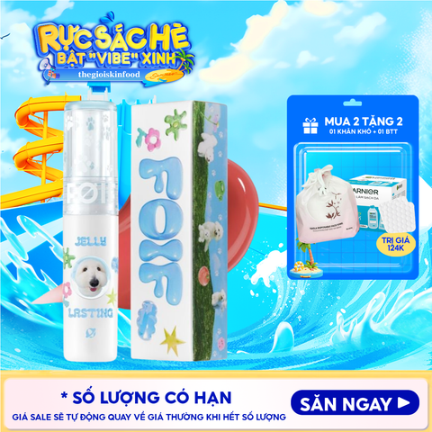 [Teddy Collection] Son Tint Bóng FOIF Thuần Chay, Ẩm Mịn, Căng Bóng Jelly Lasting Tint 3g