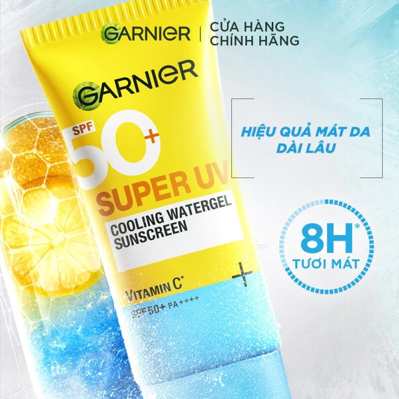 Kem Chống Nắng Garnier Tươi Mát Super UV Cooling Watergel Sunscreen SPF50+ PA++++ 30ml