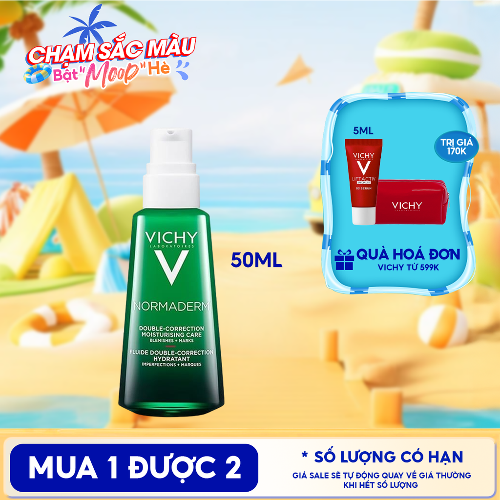 Kem Dưỡng Cải Thiện Mụn Vichy Normaderm Phytosolution Double-Correction Daily Care 50ml