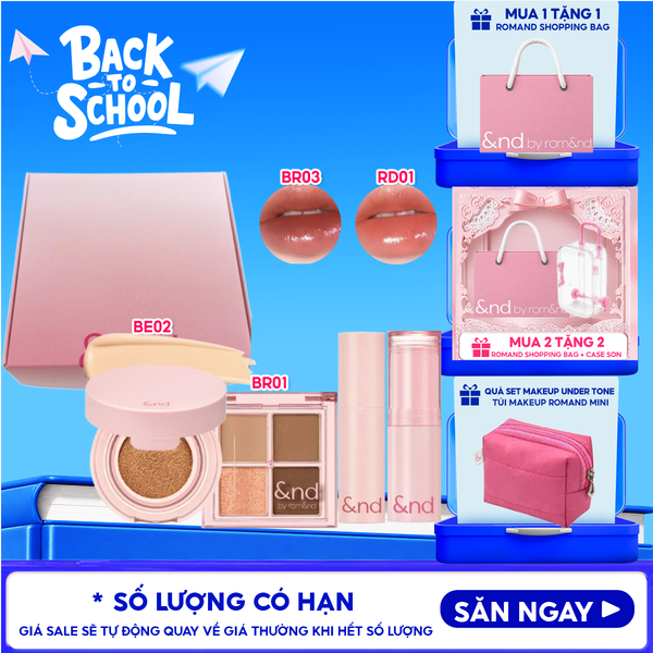  Box Mỹ Phẩm Trang Điểm And By Romand Cool Tone & Warm Tone Set 
