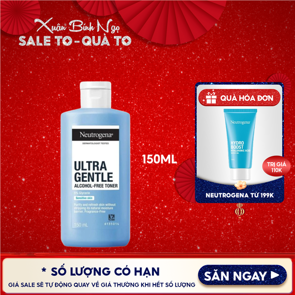  Nước Hoa Hồng Không Chứa Cồn Neutrogena Alcohol Free Toner 150ml 