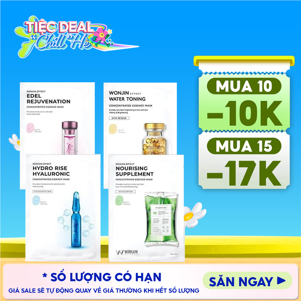  Mặt Nạ Cấp Ẩm, Hỗ Trợ Dưỡng Sáng Wonjin Effect Concentrated Essence Mask 