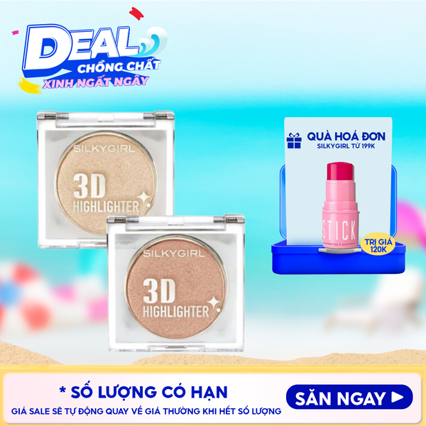  Bắt Sáng Silkygirl Mỏng Nhẹ, Mịn Lì, Hiệu Ứng 3D Highlighter 3.5g 