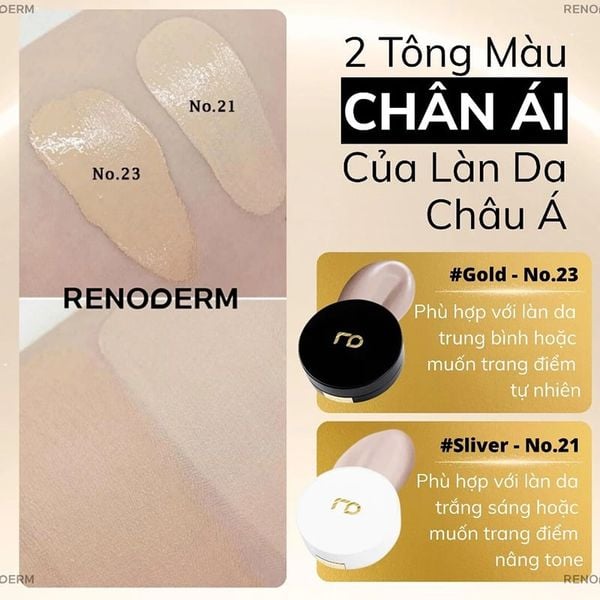  Phấn Nước RENODERM Mịn Lì, Căng Bóng, Lâu Trôi Day Long BB Cream SPF37 PA++ 15g #Gold 23 