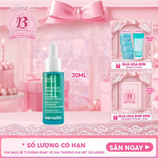  Serum Sensilis Làm Dịu Da, Hỗ Trợ Phục Hồi Da Skin Rescue [Serum S.O.S.] 30ml 