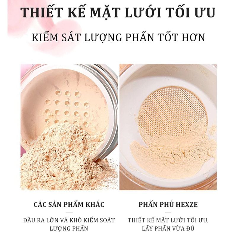 Phấn Phủ Hexze Dạng Bột Mỏng Nhẹ Light Mist Loose Powder 7g