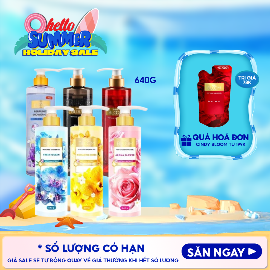 Sữa Tắm Hương Nước Hoa Cindy Bloom Shower Gel 640g