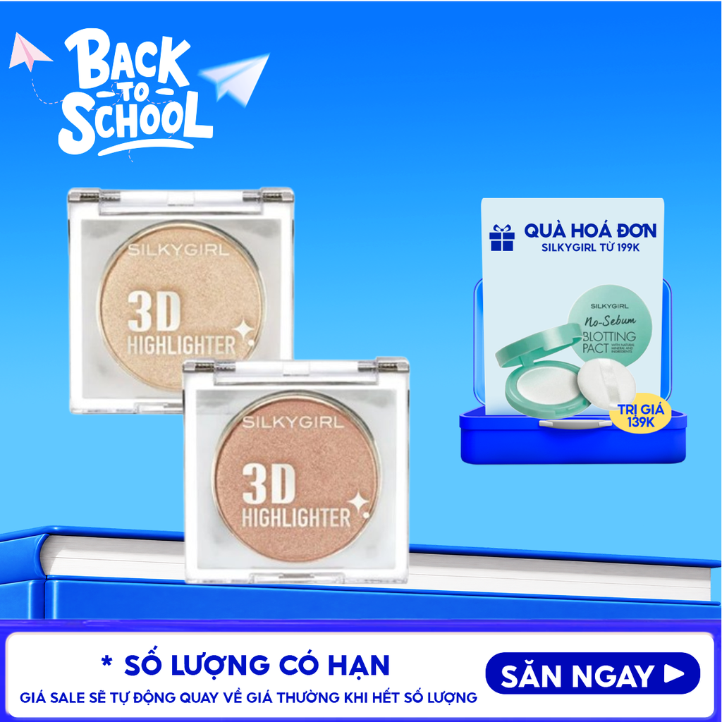 Bắt Sáng Silkygirl Mỏng Nhẹ, Mịn Lì, Hiệu Ứng 3D Highlighter 3.5g