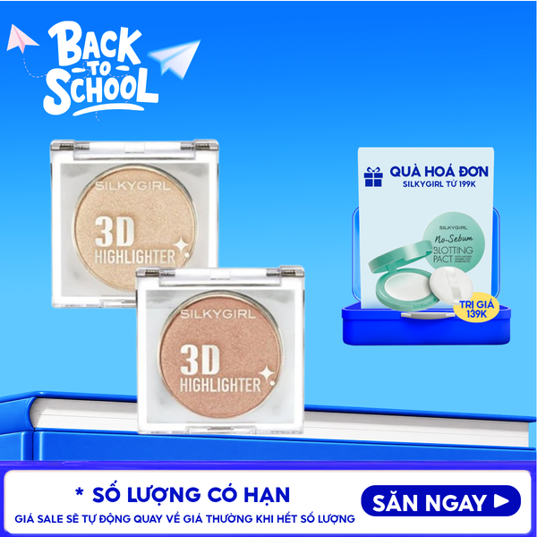  Bắt Sáng Silkygirl Mỏng Nhẹ, Mịn Lì, Hiệu Ứng 3D Highlighter 3.5g 