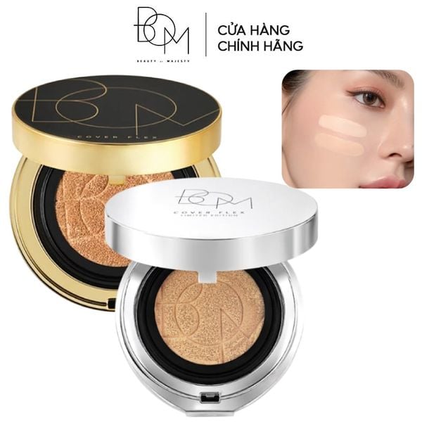  [Limited Edition 2026] Phấn Nước  B.O.M Trang Điểm Che Phủ Tốt, Khuyết Điểm, Lâu Trôi Cover Flex Cushion SPF50+/ PA+++ 15g 