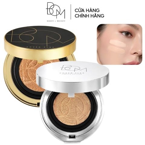 [Limited Edition 2026] Phấn Nước  B.O.M Trang Điểm Che Phủ Tốt, Khuyết Điểm, Lâu Trôi Cover Flex Cushion SPF50+/ PA+++ 15g