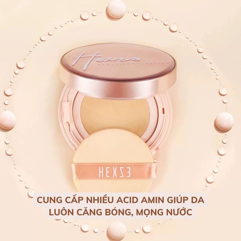 [Set 2 Lõi] Phấn Nước Hexze Lâu Trôi, Mỏng Nhẹ Brightening Longlasting Cushion Foundation 15gx2
