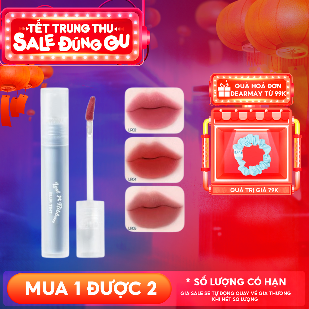 Son Kem Lì Thuần Chay Dearmay Lost Ribbon Blur Tint 3.3g