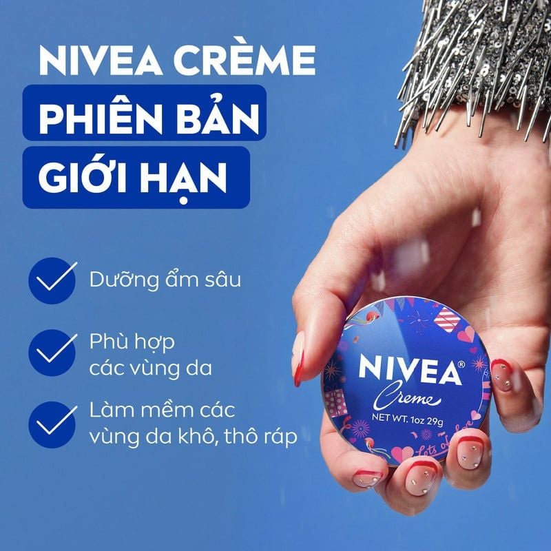 Kem Dưỡng Ẩm Nivea Hỗ Trợ Sáng Mịn Da Creme 30ml