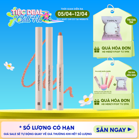 Chì Kẻ Viền Môi Merzy Mịn Lì, Đa Năng Mood Over Smudging Lip Pencil 0.9g