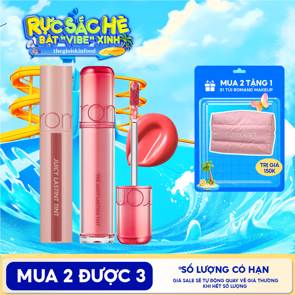 [NEW][Màu 1-39] Son Tint Lì Romand Căng Bóng The Juicy Lasting Tint