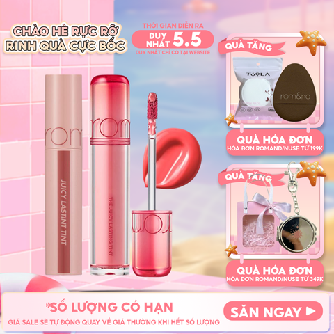 [NEW][Màu 1-39] Son Tint Lì Romand Căng Bóng The Juicy Lasting Tint