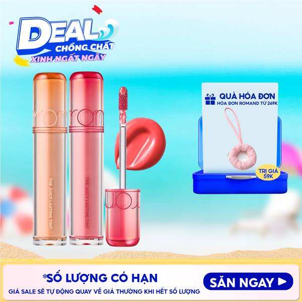  [Màu 1-39] Son Tint Lì Romand Căng Bóng The Juicy Lasting Tint 