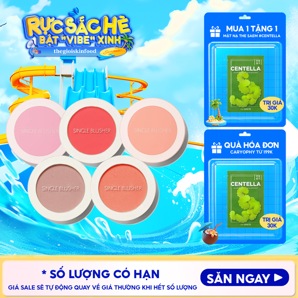  Phấn Má Hồng The Saem Hàn Quốc Xinh Xắn Saemmul Single Blusher 5g 