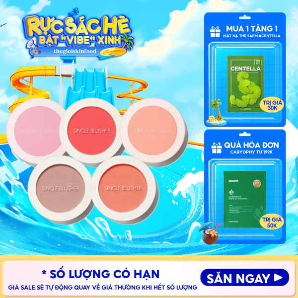  Phấn Má Hồng The Saem Hàn Quốc Xinh Xắn Saemmul Single Blusher 5g 