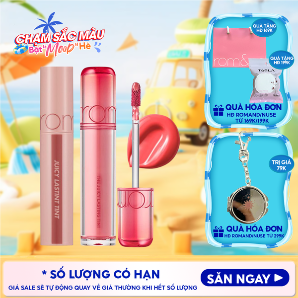  [NEW][Màu 1-39] Son Tint Lì Romand Căng Bóng The Juicy Lasting Tint 