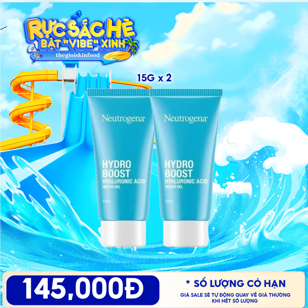  Combo Travel: 2 Sản Phẩm Kem Dưỡng Ẩm Neutrogena Hydro Boost Water Gel 15g 
