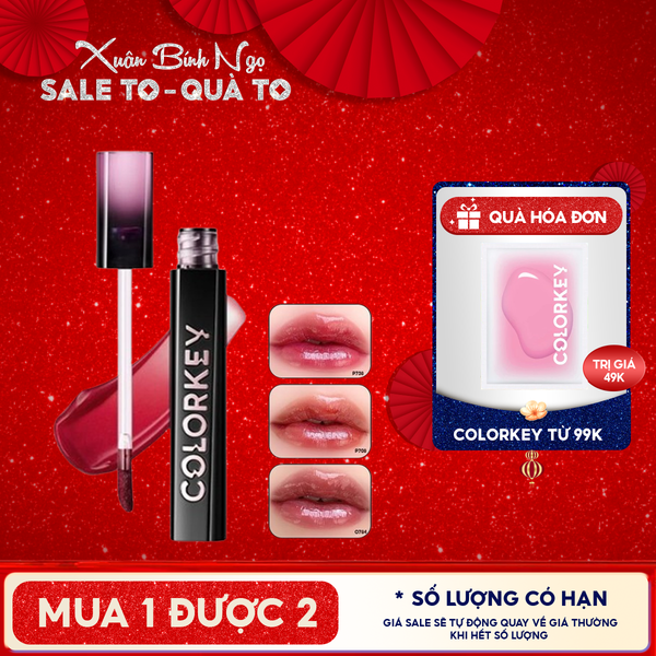  Son Tint Gương Bóng Colorkey Bền Màu, Căng Bóng Airy Lip Mirror Series 2.5g 