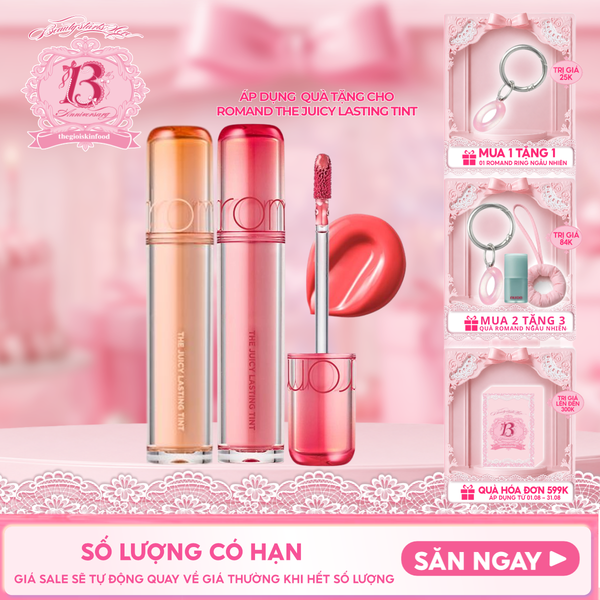  [Màu 1-39] Son Tint Lì Romand Căng Bóng The Juicy Lasting Tint 
