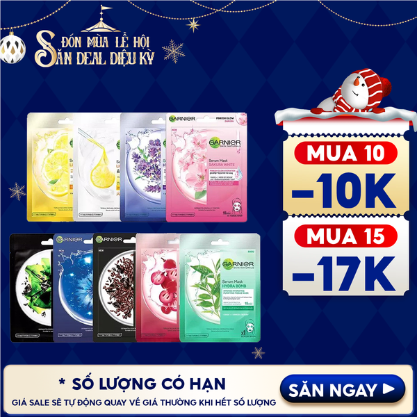 Mặt Nạ Tinh Chất Garnier Chiết Xuất Thiên Nhiên Serum Mask 28g 