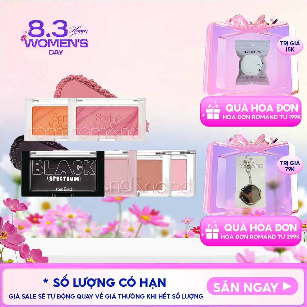 [NEW] Phấn Má Hồng Romand Ngọt Ngào Dạng Nén Better Than Cheek