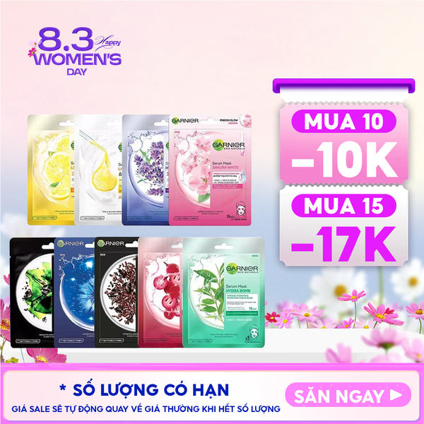  Mặt Nạ Tinh Chất Garnier Chiết Xuất Thiên Nhiên Serum Mask 28g 