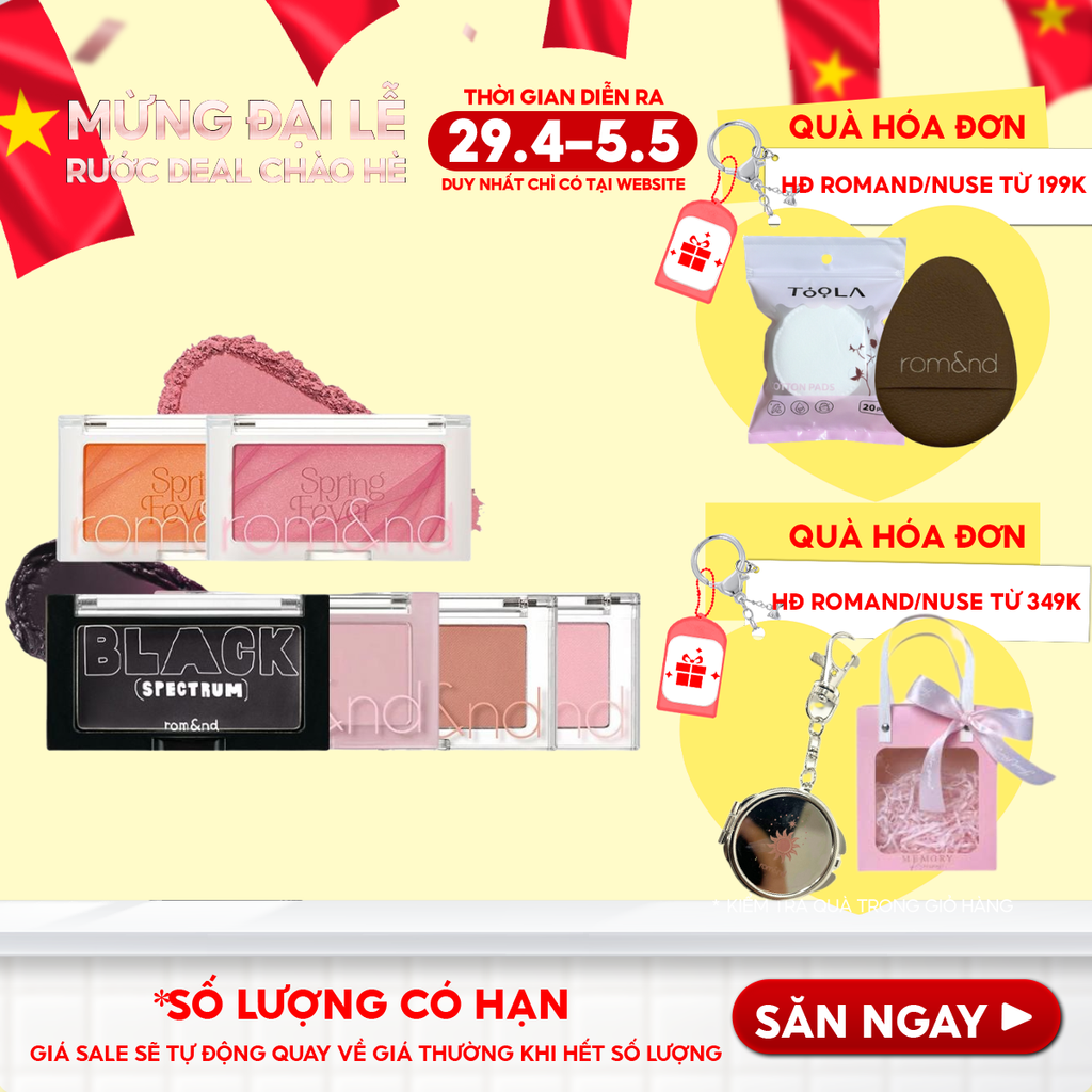 [NEW] Phấn Má Hồng Romand Ngọt Ngào Dạng Nén Better Than Cheek