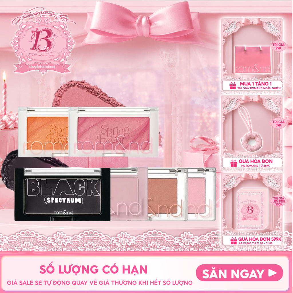 Phấn Má Hồng Romand Ngọt Ngào Dạng Nén Better Than Cheek
