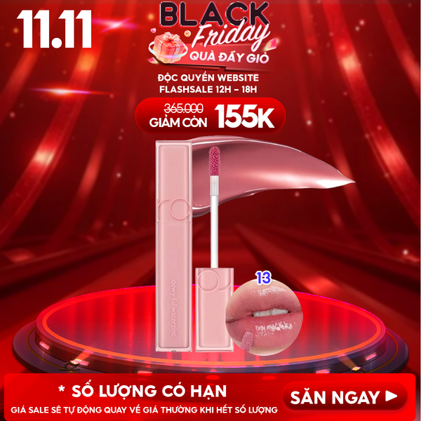  Son Tint Bóng Romand Siêu Lì Cho Đôi Môi Căng Mọng Dewyful Water Tint 5g 