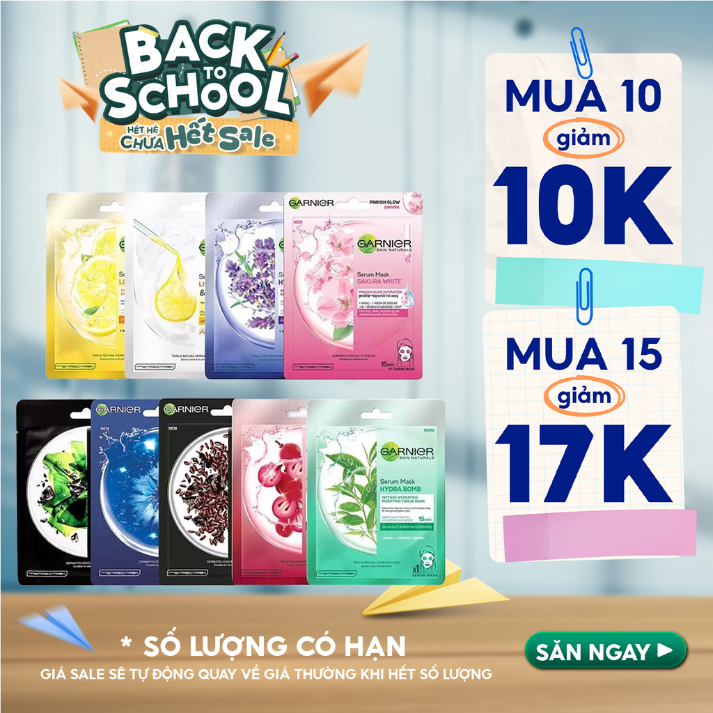 Mặt Nạ Tinh Chất Garnier Chiết Xuất Thiên Nhiên Serum Mask 28g