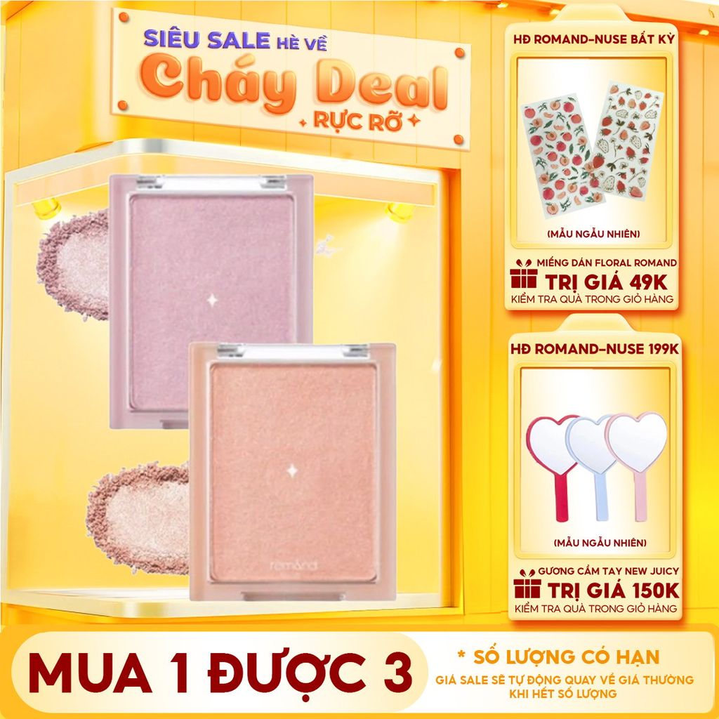 Phấn Bắt Sáng Romand Ánh Nhũ Lấp Lánh Siêu Xinh See-Through Veillighter 5.5g