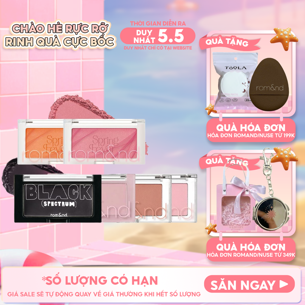 [NEW] Phấn Má Hồng Romand Ngọt Ngào Dạng Nén Better Than Cheek