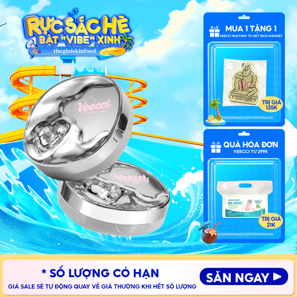  Phấn Nước Cấp Ẩm, Kiềm Dầu, Lâu Trôi VEECCI Essence Lock Makeup Mesh Cushion Cream 10g 
