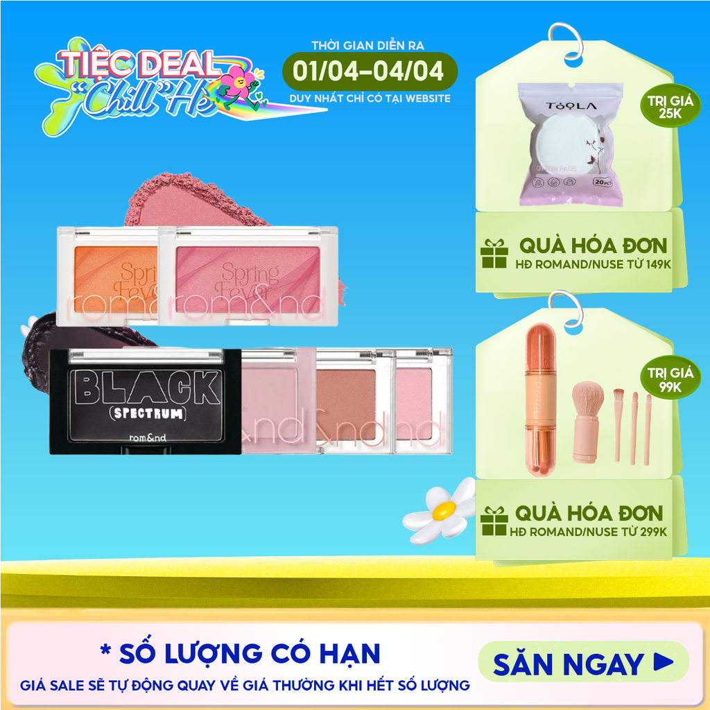 [NEW] Phấn Má Hồng Romand Ngọt Ngào Dạng Nén Better Than Cheek