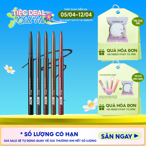 Chì Kẻ Mắt Merzy Siêu Mảnh Chống Trôi, Siêu Bền, Siêu Lì The First Slim Gel Eyeliner 0.05g