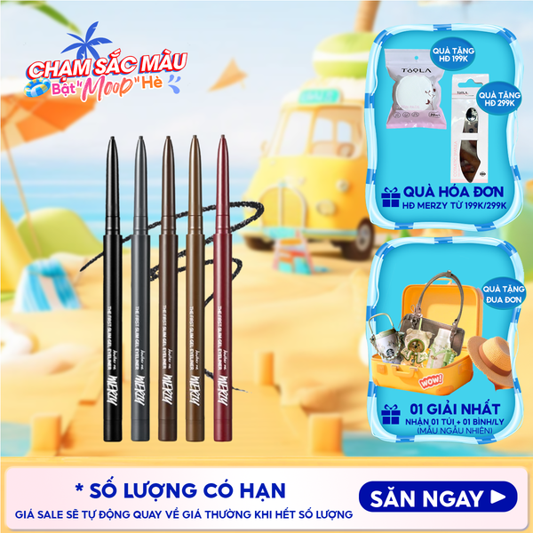  Chì Kẻ Mắt Merzy Siêu Mảnh Chống Trôi, Siêu Bền, Siêu Lì The First Slim Gel Eyeliner 0.05g 