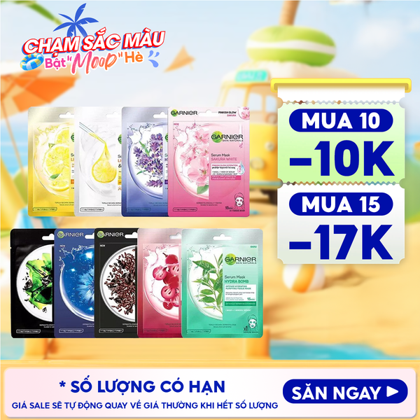  Mặt Nạ Tinh Chất Garnier Chiết Xuất Thiên Nhiên Serum Mask 28g 