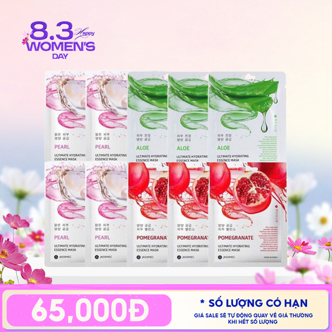COMBO Mặt Nạ Jkosmec Tinh Chất Cấp Ẩm Chuyên Sâu Ultimate Hydrating Essence Mask 25ml